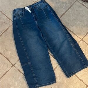 Pilcro barrel leg Dark Blue Jeans